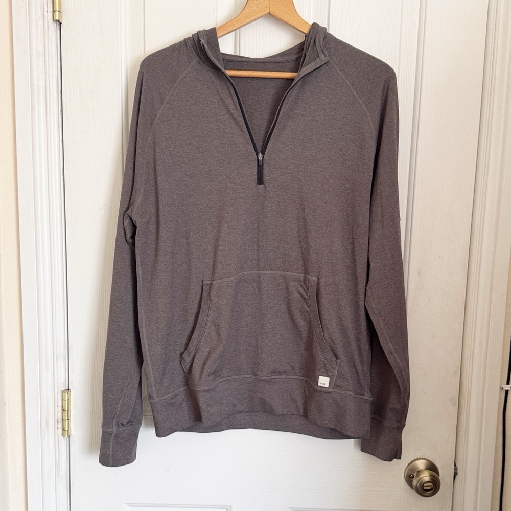 Vuori Men Ponto Performance Dream Knit Haf-Zip Long Sleeve Hoodie size M - Picture 2 of 8